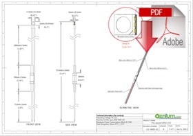 download 5050 LED dimension drawing
